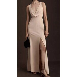 BHLDN Anthropologie Pale Pink Gown Prom Formal Wedding Size 8